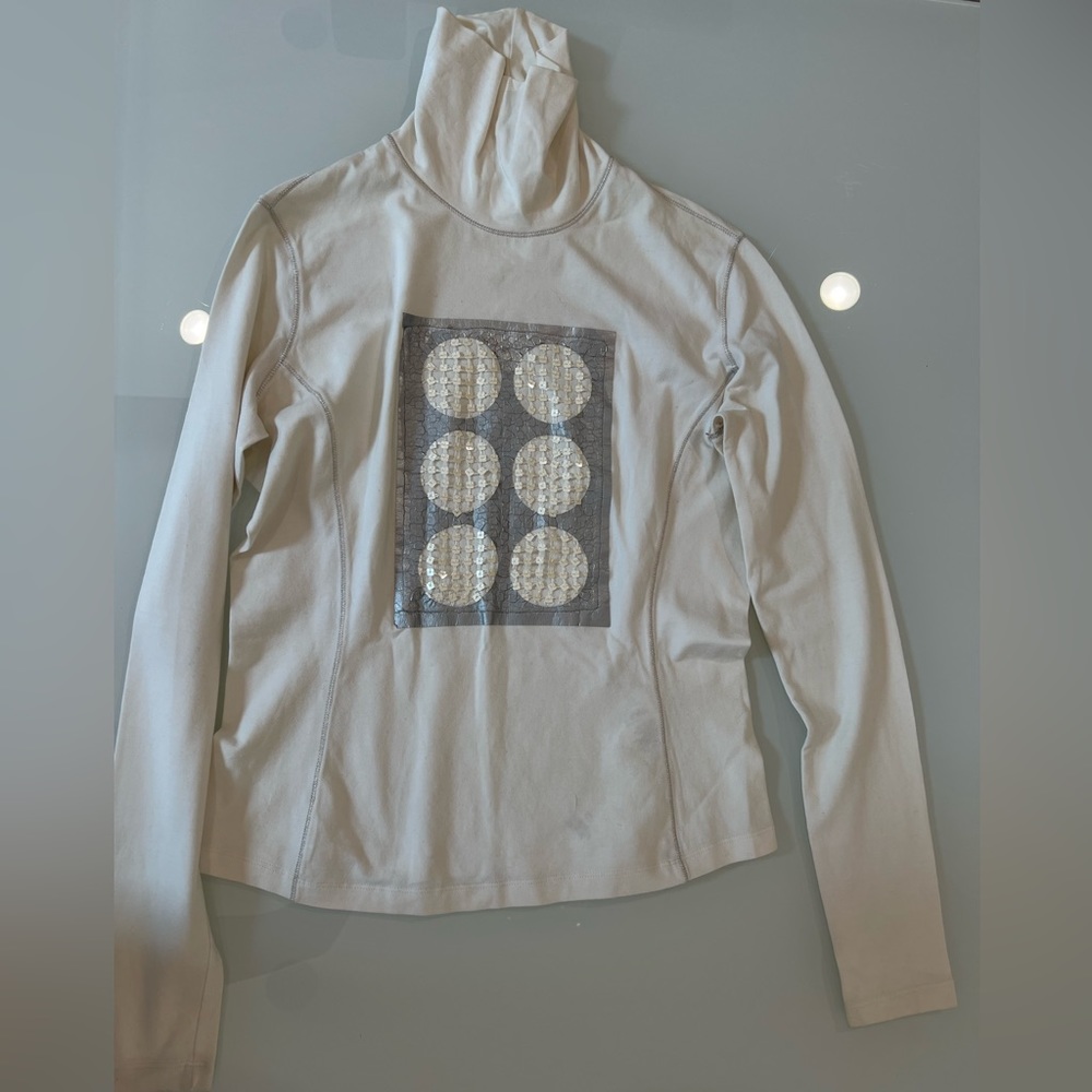 Marella Turtle neck top Size L Color Off White